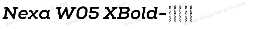 Nexa W05 XBold字体转换